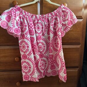 Pink Lily Off Shoulder Top